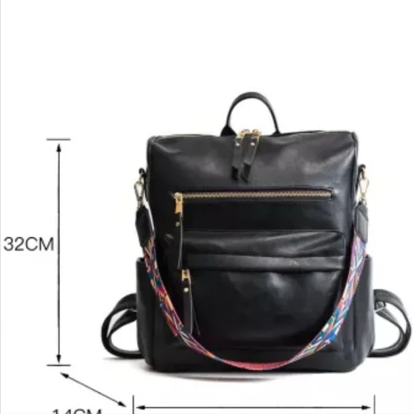 1 left😄New faux leather versatile backpack - Picture 8 of 15